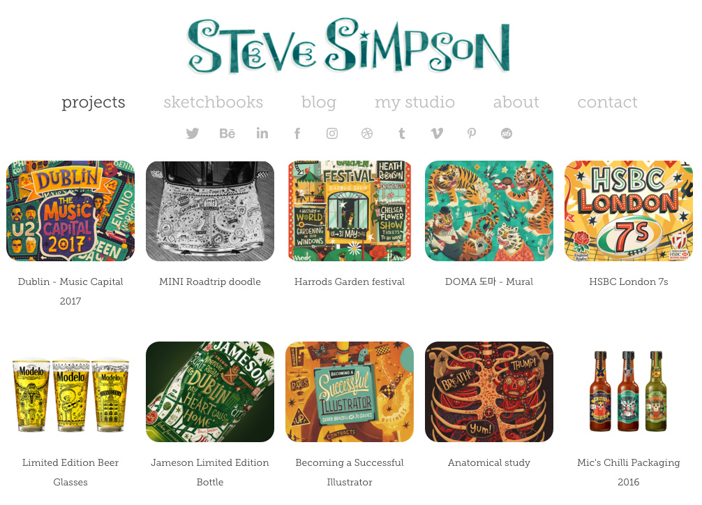 Steve Simpson ilustrador 