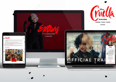 Silvia Quintas proyectos web Cruella