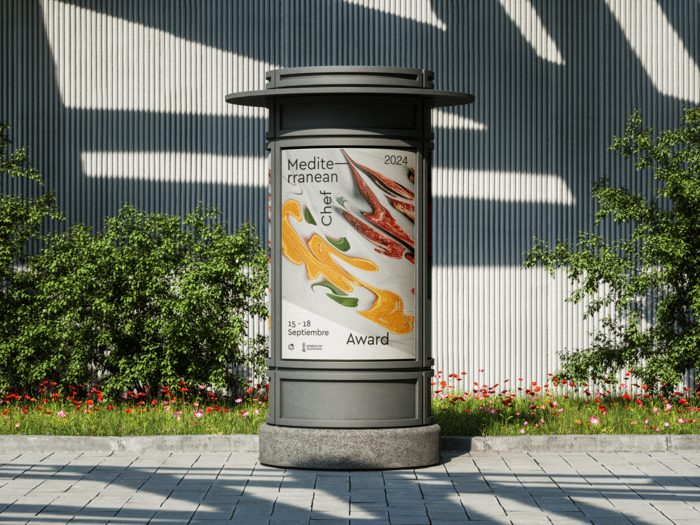 Mockup cartel calle