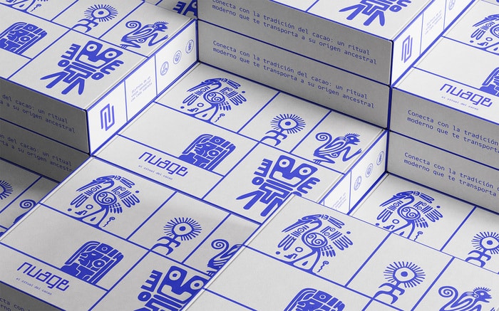 a box with designs on it