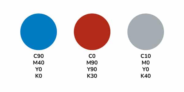 Colores secundarios CMYK