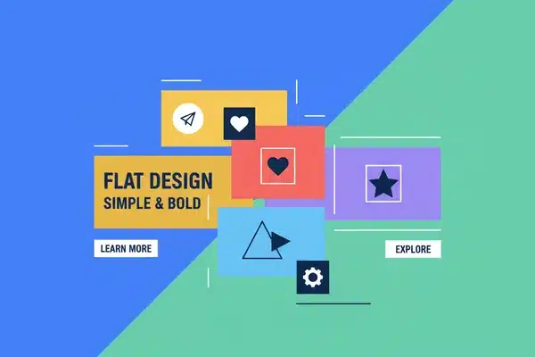 que es flat design