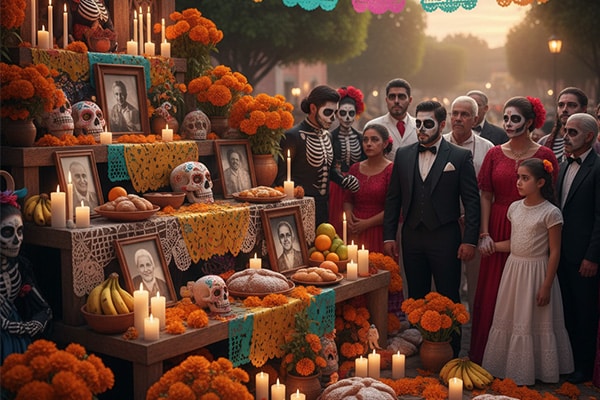 Colores utilizados en el día de los muertos