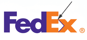 logotipo Fedex ley figura fondo