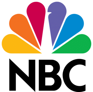 logotipo NBC ley figura fondo