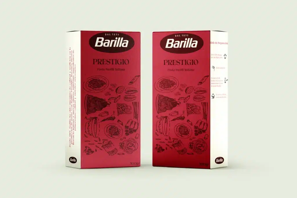 packaging para marca italiana