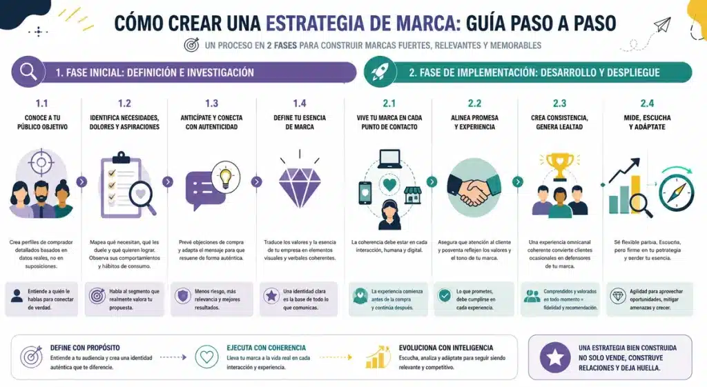 Cómo crear una estrategia de marca